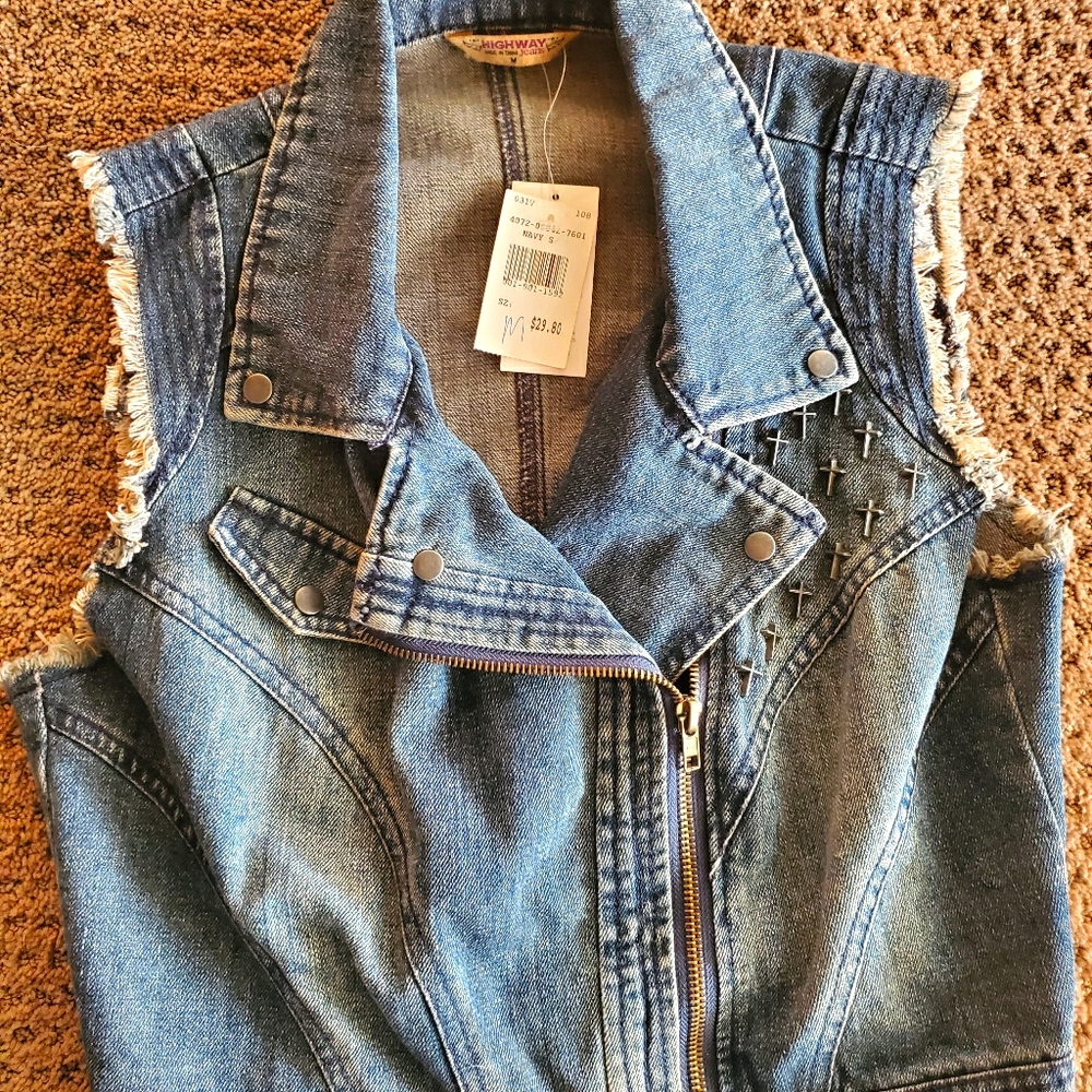 Denim Motor Vest